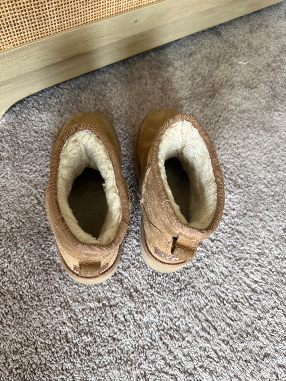 UGG Chestnut Shearling-Lined Suede Slip-On Boots - Picture 5 of 9